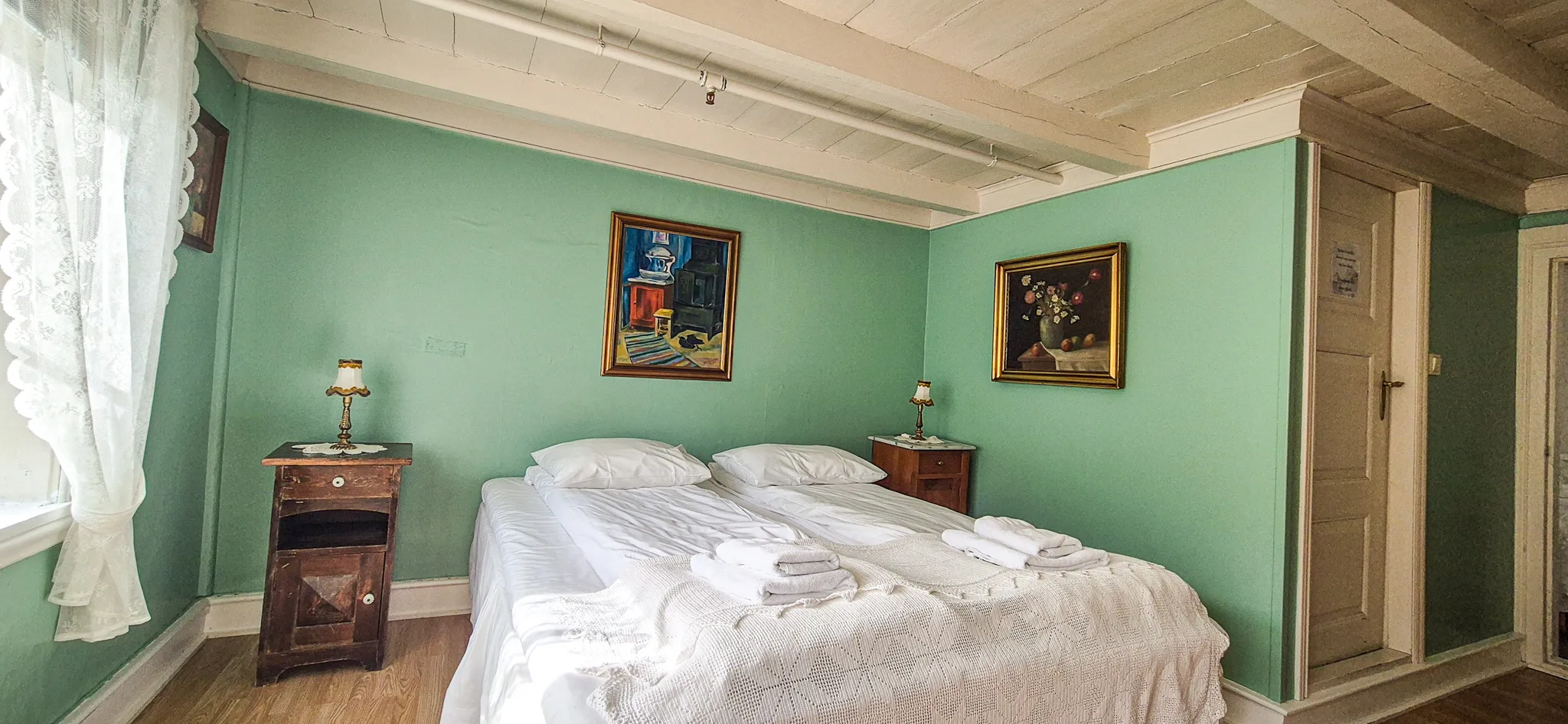 photo of the living room with the view outside