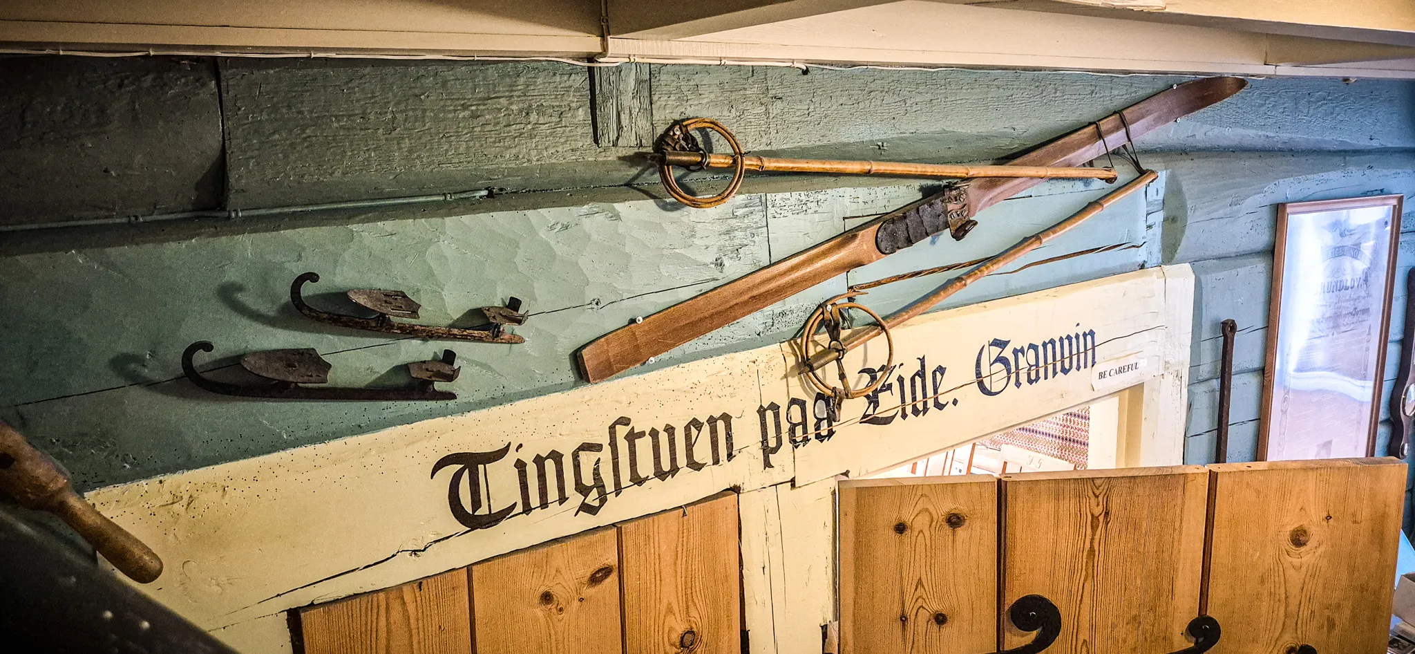 photo of historic skis